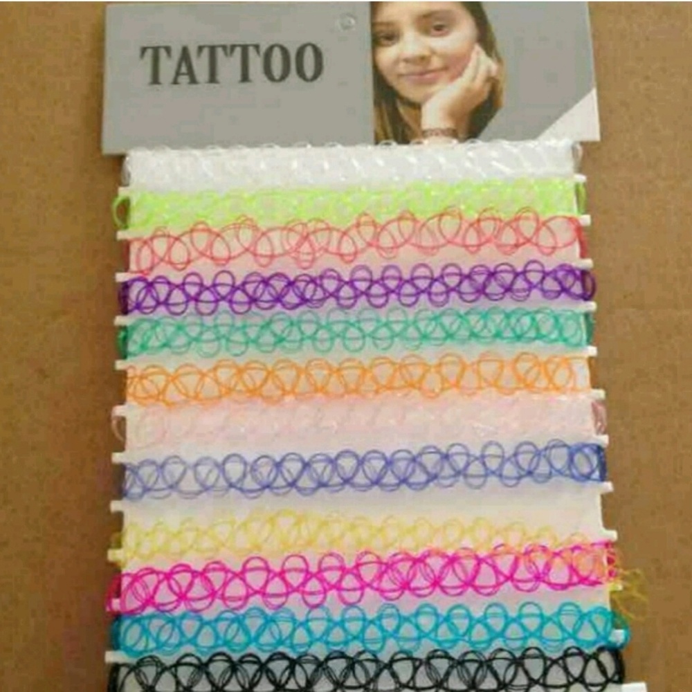 Tattoo choker 12pcs